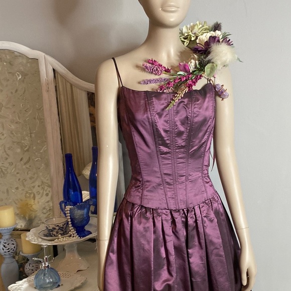 Vintage Gunne Sax Amethyst corset prom evening gown dress - Picture 5 of 9